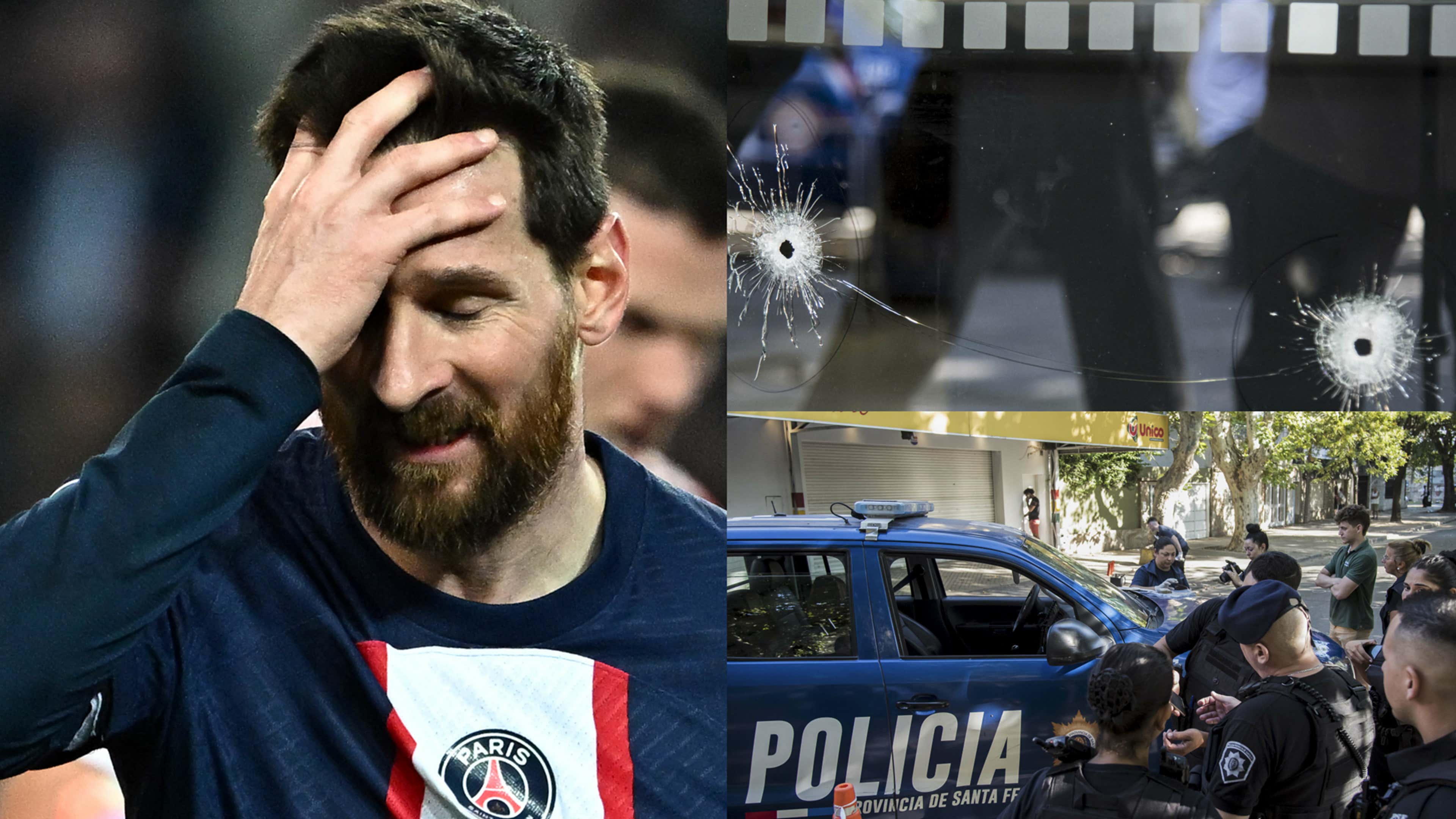 Lionel Messi PSG 2022-23 attack in Rosario, Argentina split